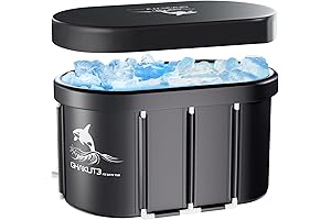XL 129 Gallon Ice Bath Tub for Athletes with Cover for Cold...