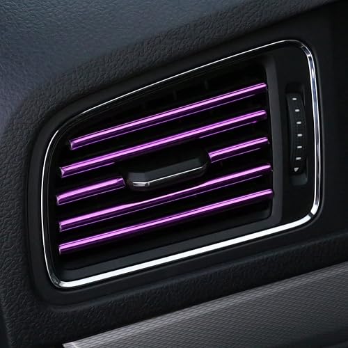 Miniatura 7 de Tiras decorativas LIVTEE para aire acondicionado de automóvil, adornos universales, impermeables y flexibles para la salida de aire, accesorios para
