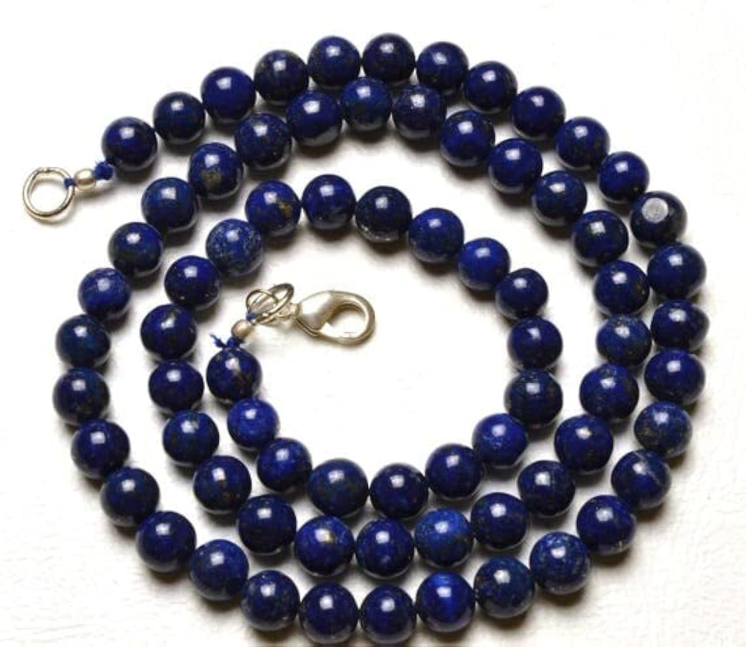 Lapis lazuli naturel rang de perles rondes 6mm fil 45cm bijoux DIY