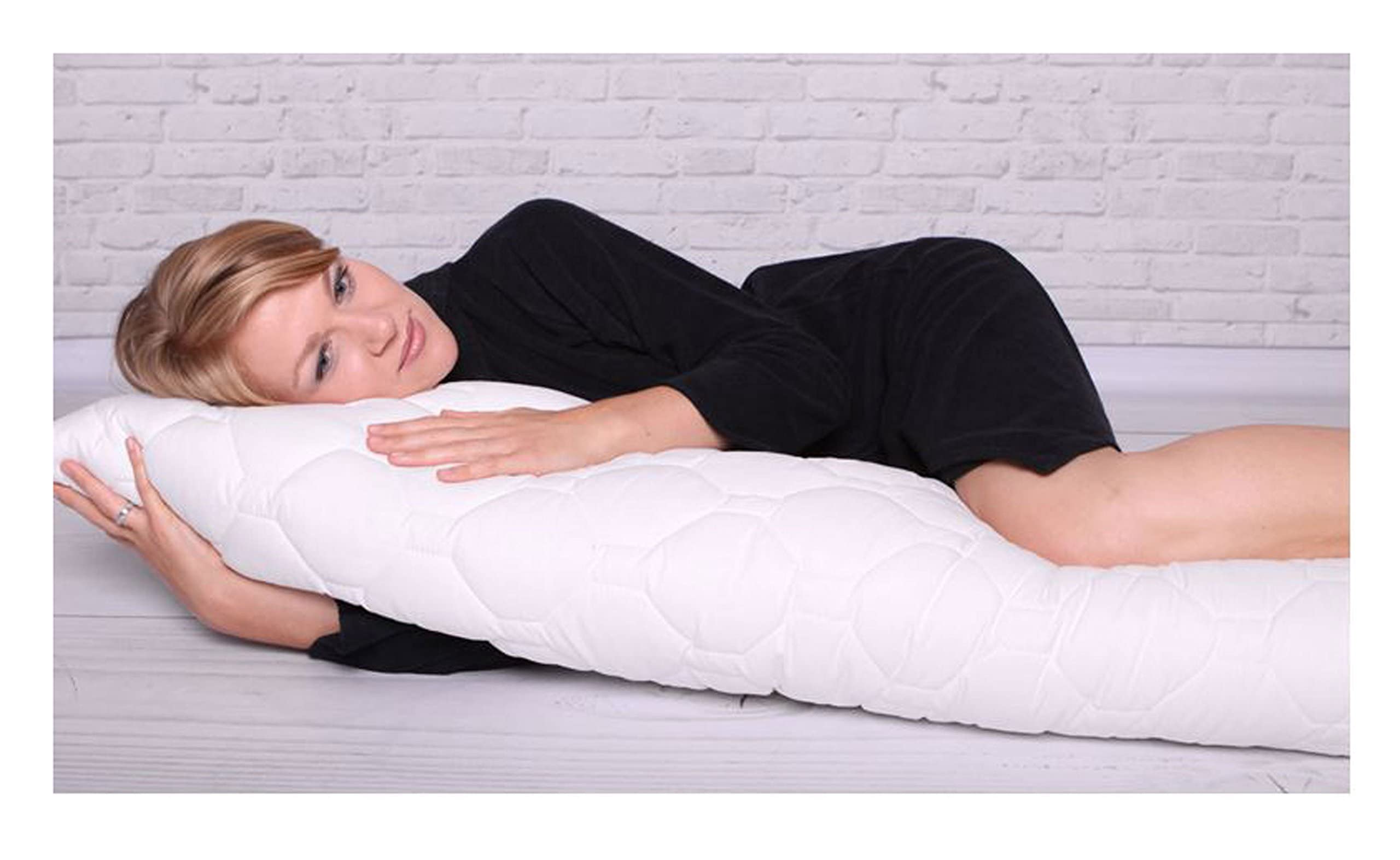 Cuscino Your Moon Super Support A Forma Di Baguette – King Size In Gel, Imbottitura Vegetale Ipoallergenica, Lavabile, Per Dormire Su Fianco, Pancia E Schiena (grigio)