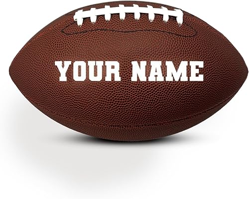 HAMMET Fútbol personalizado  Fútbol de cuero compuesto personalizado con tu nombre o texto  Regalo ideal para hijo, hija, niño o niña