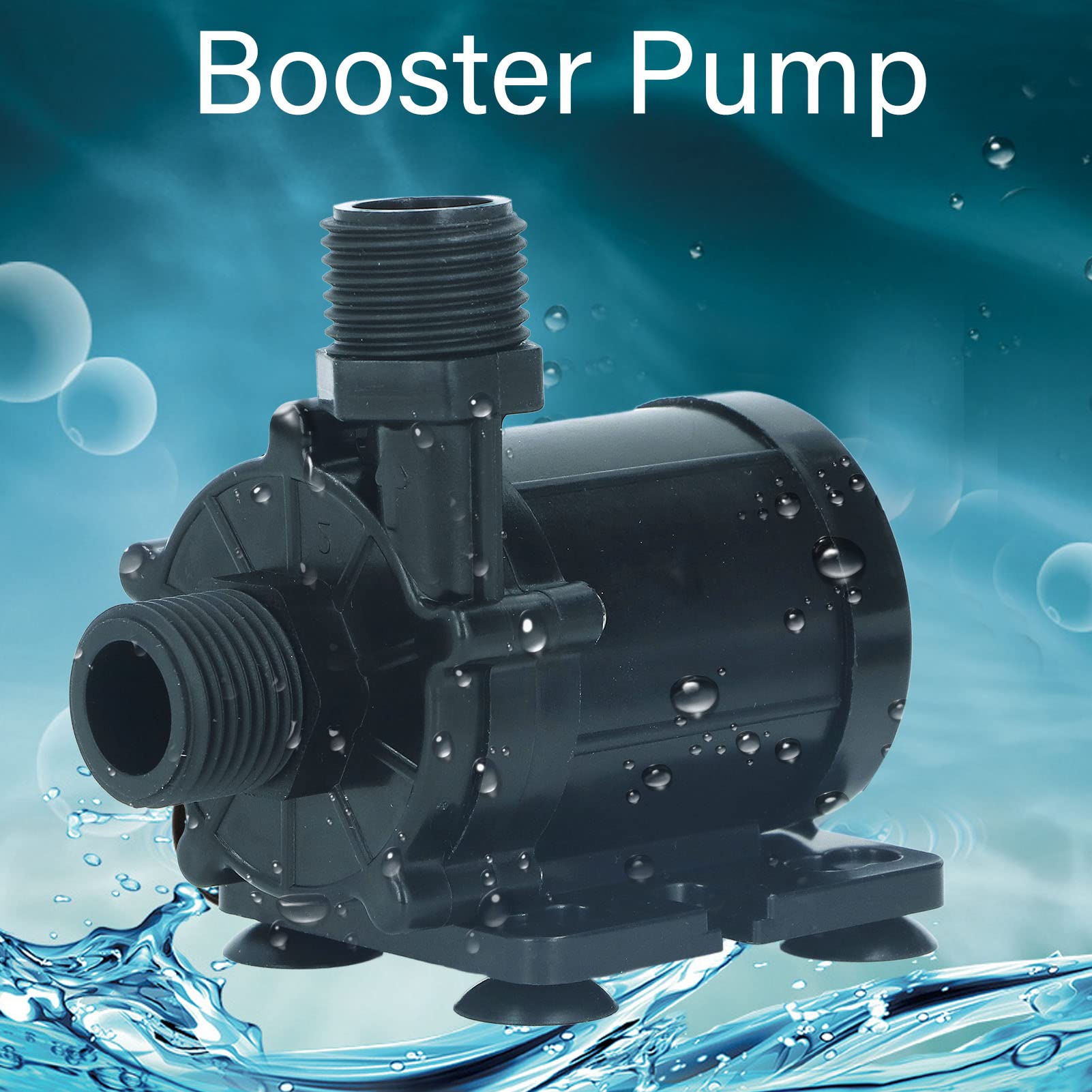 Bomba Elevadora de Presión de Agua, DC12V 30W 13L/min Flujo 12m Bomba de Agua de Elevación de Descarga, Bomba de Transferencia de Agua Silenciosa para Pecera, Acuario, Fuente