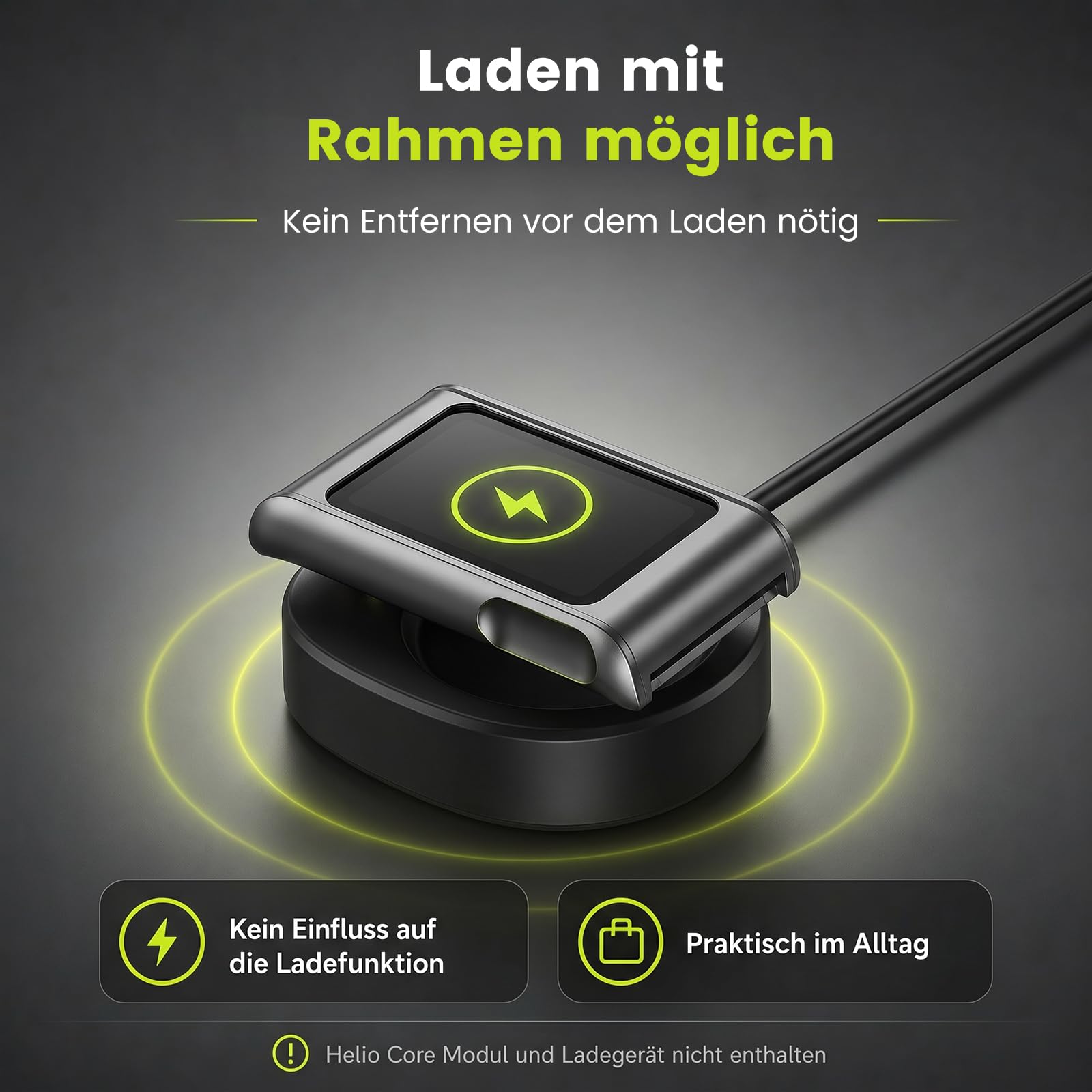 SimpleThings Ramka ochronna do Amazfit Helio Strap, metalowa ramka zamienna z przyłączem 22 mm, etui ochronne do Helio Strap Fitness Tracker