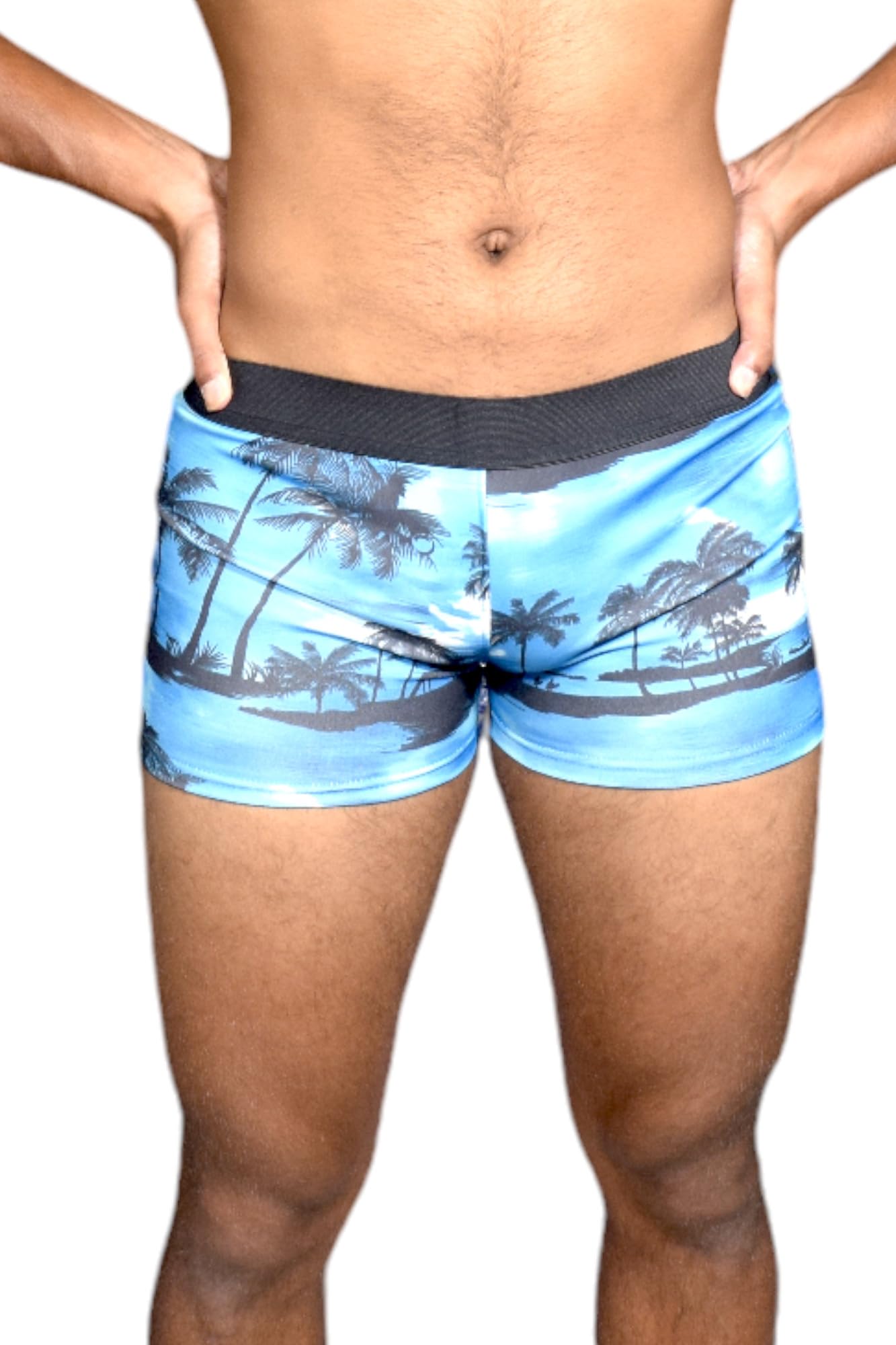 ANJOR Men's Printed Swimming Short/Trunk Blue 3