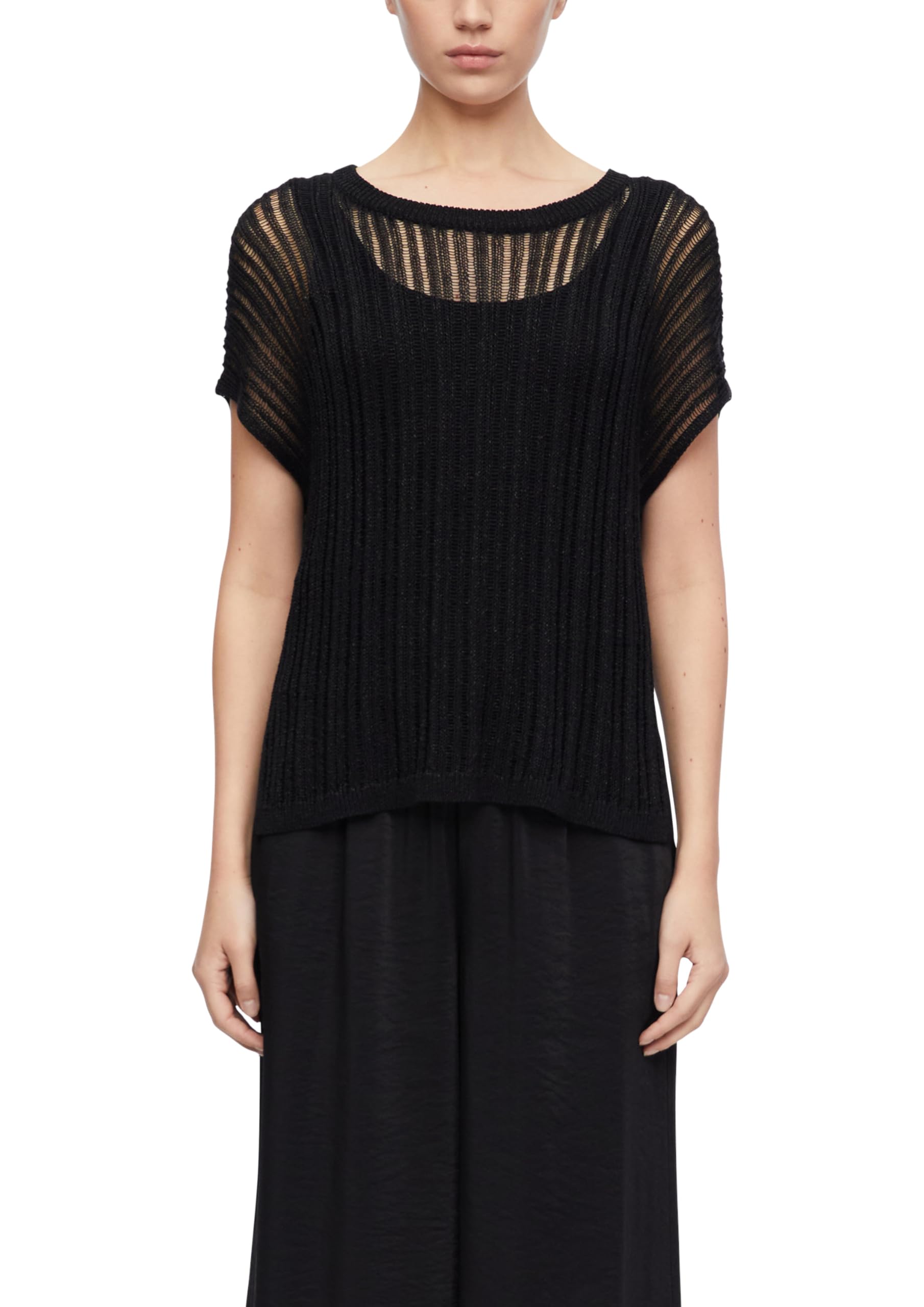 Comma Lockerer Poncho aus Viskosemix
