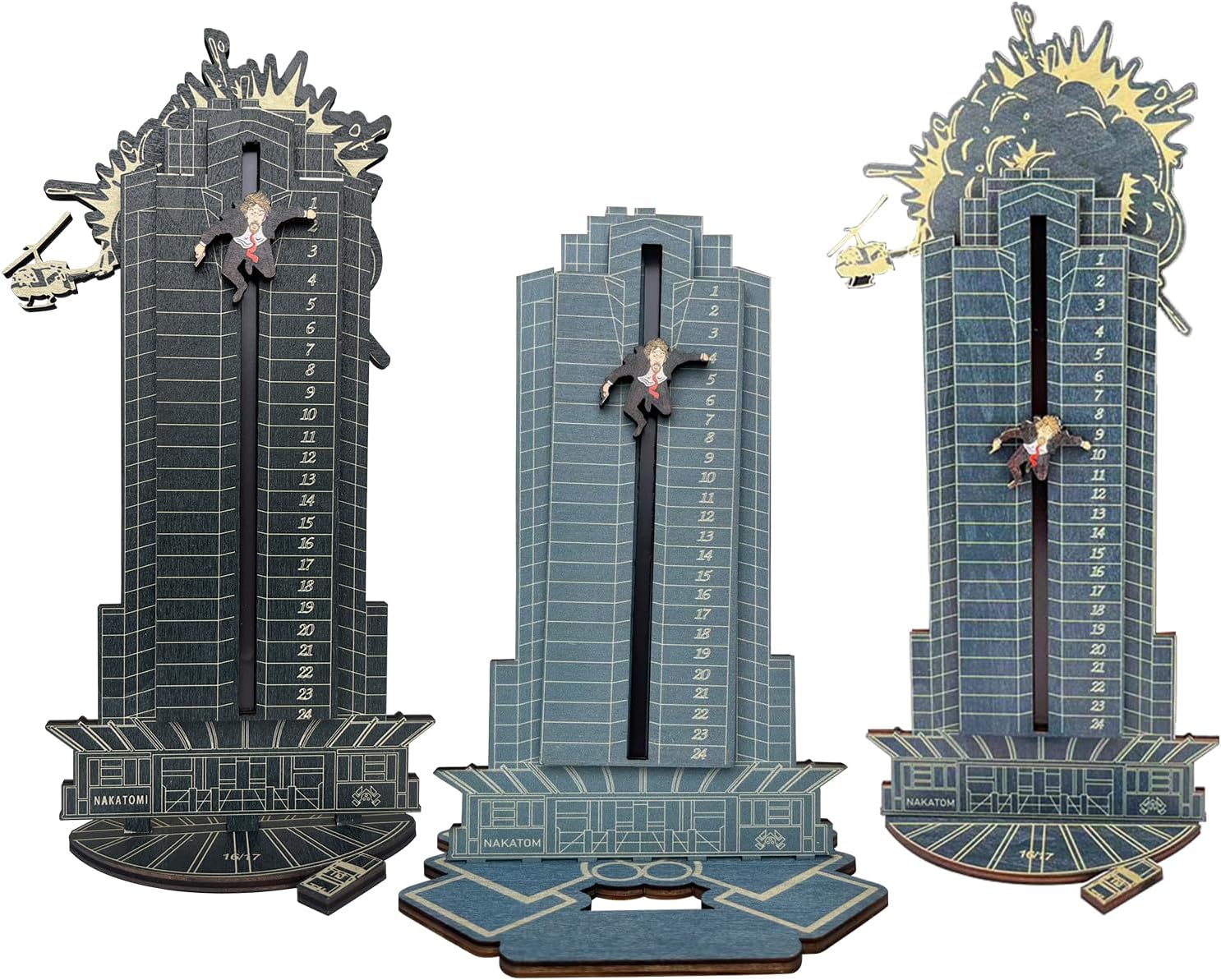 3 Pcs 2023 Die Hard Advent Calendar Hans Gruber Falling