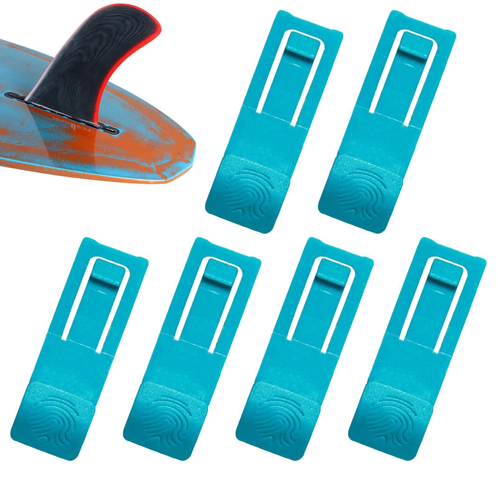 6 Pezzi Di Fissaggio Per Pinna Per Tavola Da Surf - Clip Per Pinna Da Tavola - Clip Per Pinna Da Surf Per Tavole Da Surf Elementi Di Fissaggio Per Pinne Per Tavole Da Surf