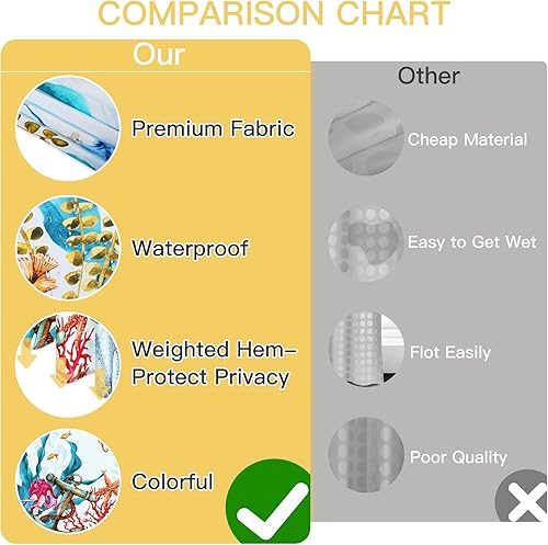 Miniatura 5 de Airensky Divertida cortina de ducha de perro para baño, divertida, niños, caricatura, de 72 pulgadas de ancho x 72 pulgadas de largo, mascotas