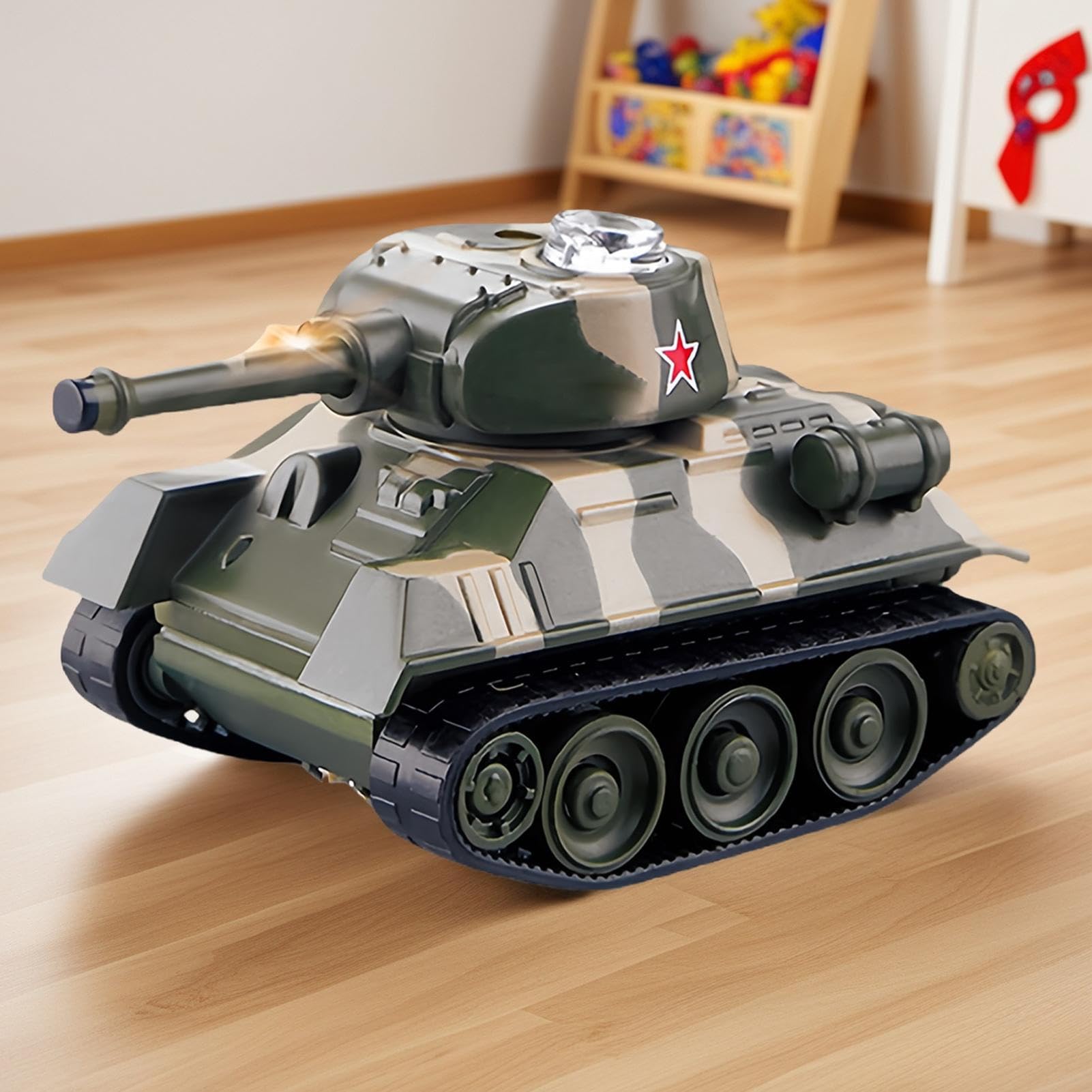 RC Tank - Toddler Tank Toys, mini jouet de véhicule interactif pour les activités d'apprentissage des tiges garçons Boys Chambre salon offre une performance de télécommande sans fil cohérente et régu