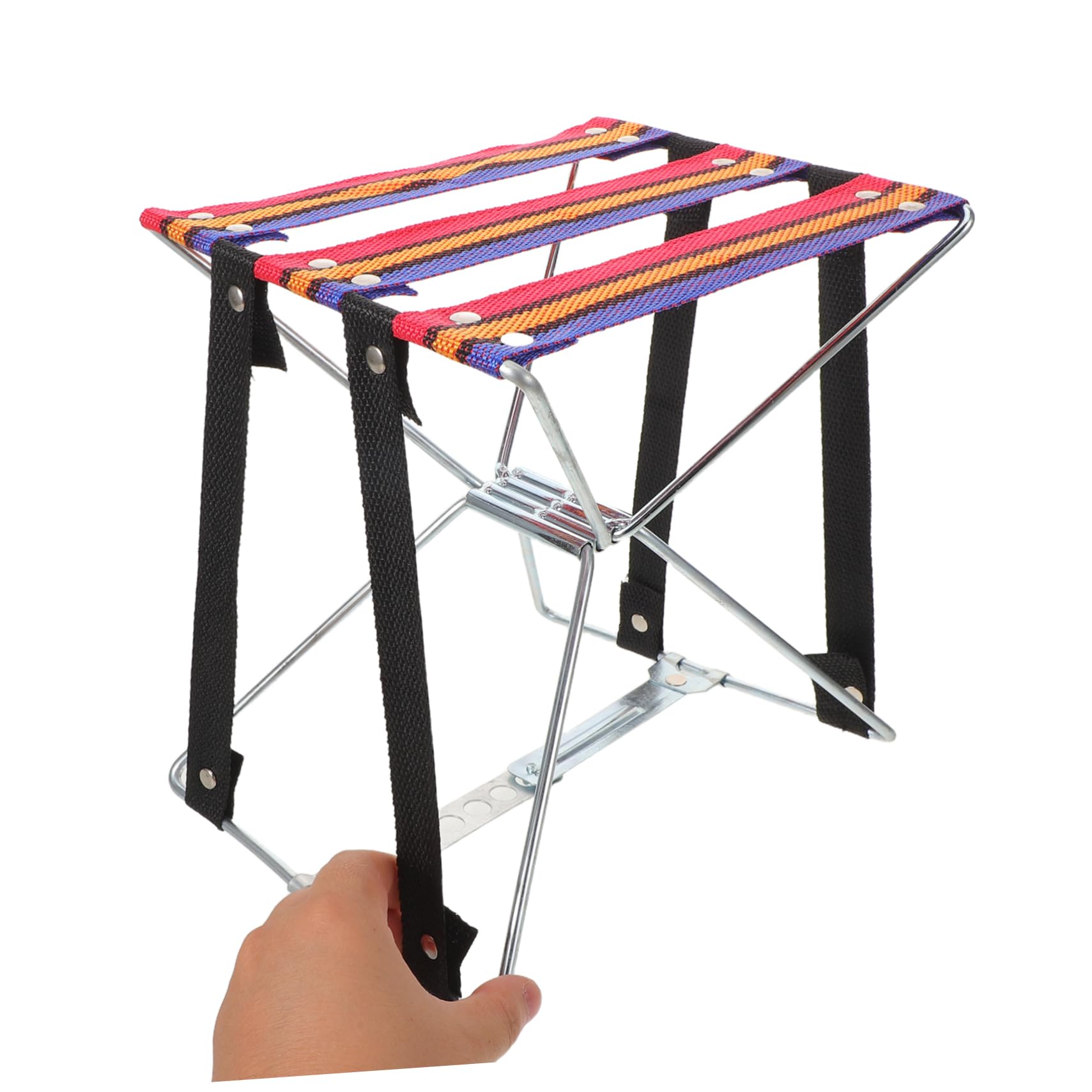 UKCOCO Sgabello Pieghevole per Pedicure e Manicure Sgabello Portatile per Spa e Pesca Design Compatto e Leggero per Uso Domestico Aperto