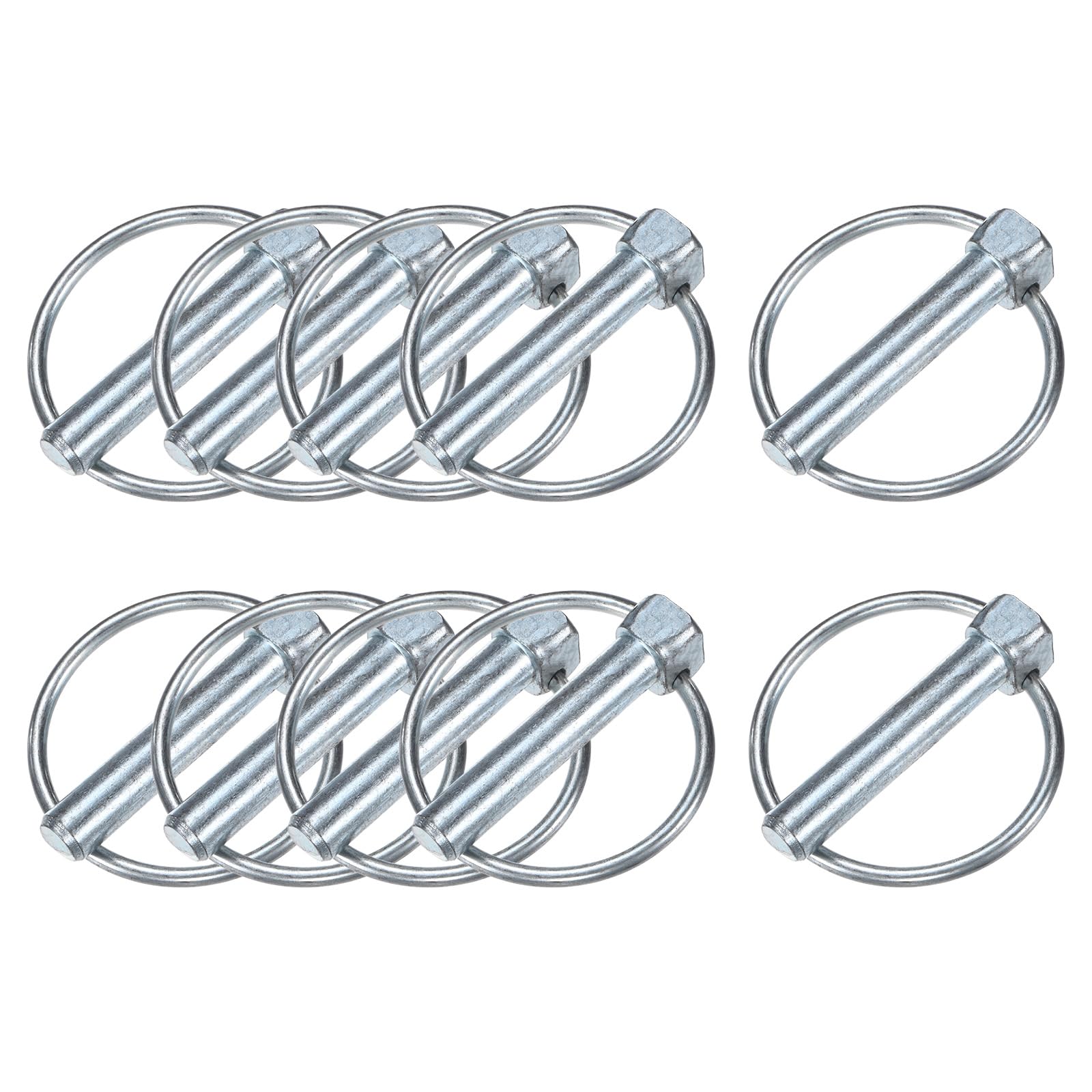 M METERXITY 10-Pack 25/64" Linch Pin with Ring