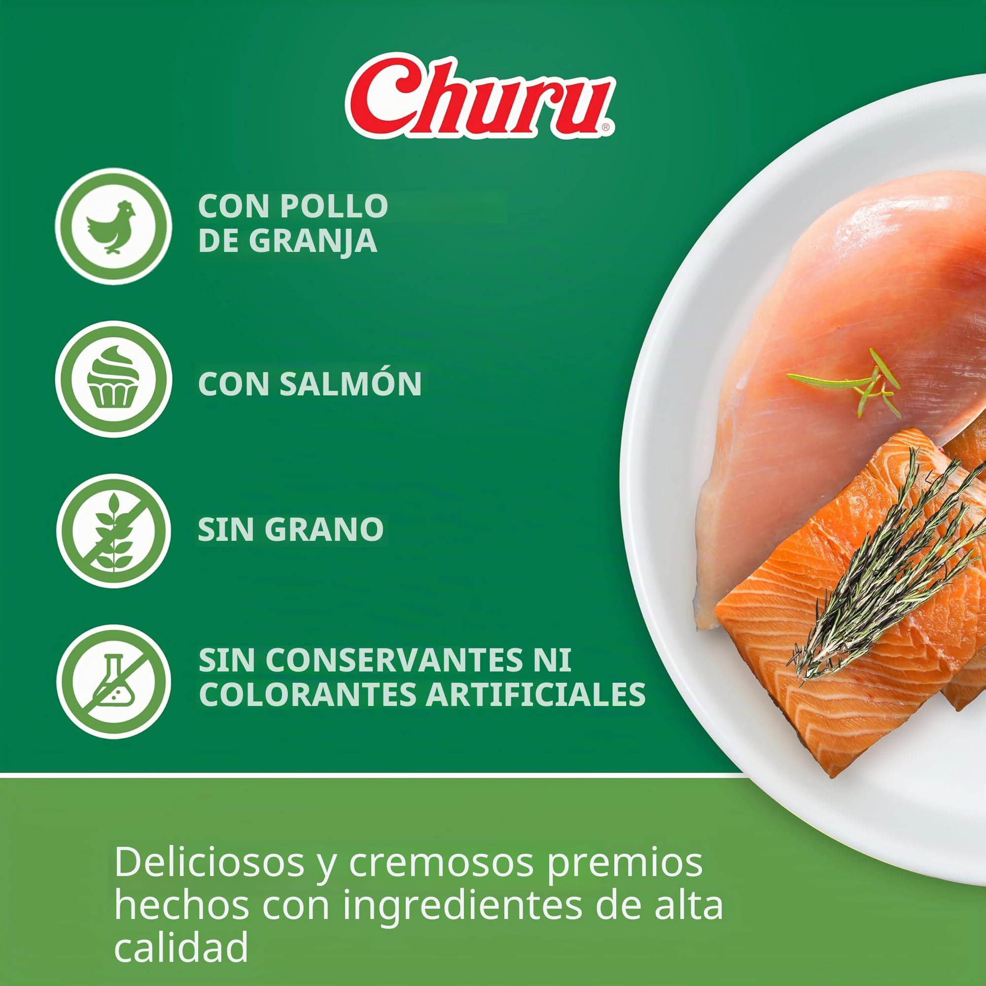 CHURU Dog Receta DE Pollo Display 12X56GR