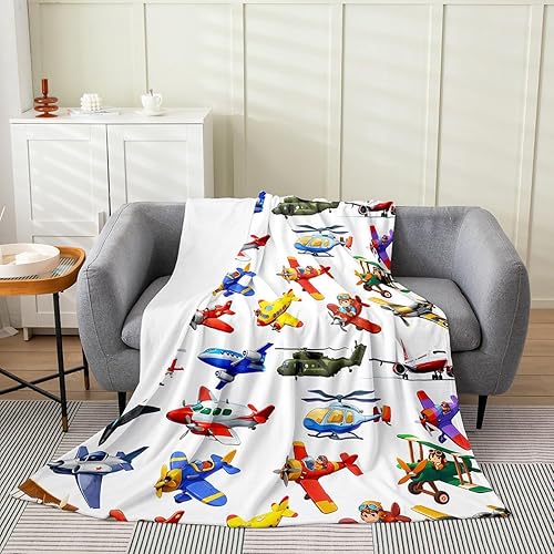 Miniatura 22 de Erosebridal Manta de arco iris para niñas, tamaño individual de 60 x 80, manta de sol y estrellas para niños y niños, manta de forro polar de nube