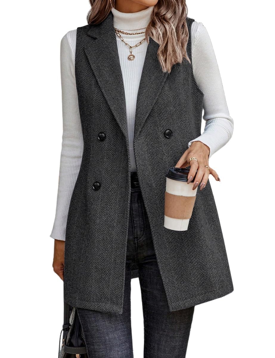 IDEALSANXUN Vest Blazer