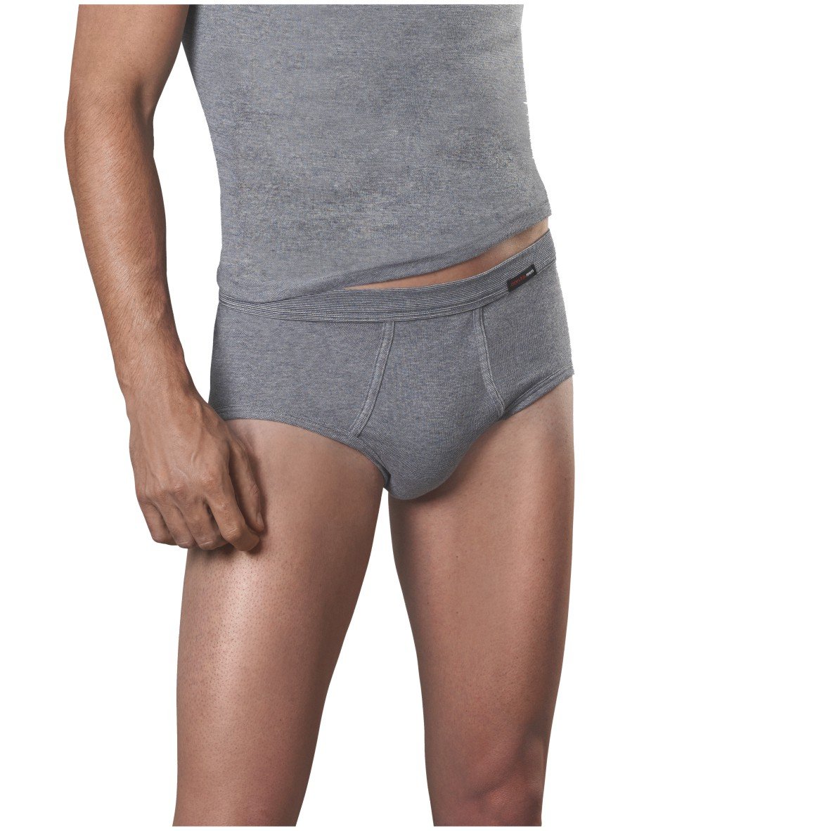 Conta Herren Slip Feinripp Jeansblau 5er Pack