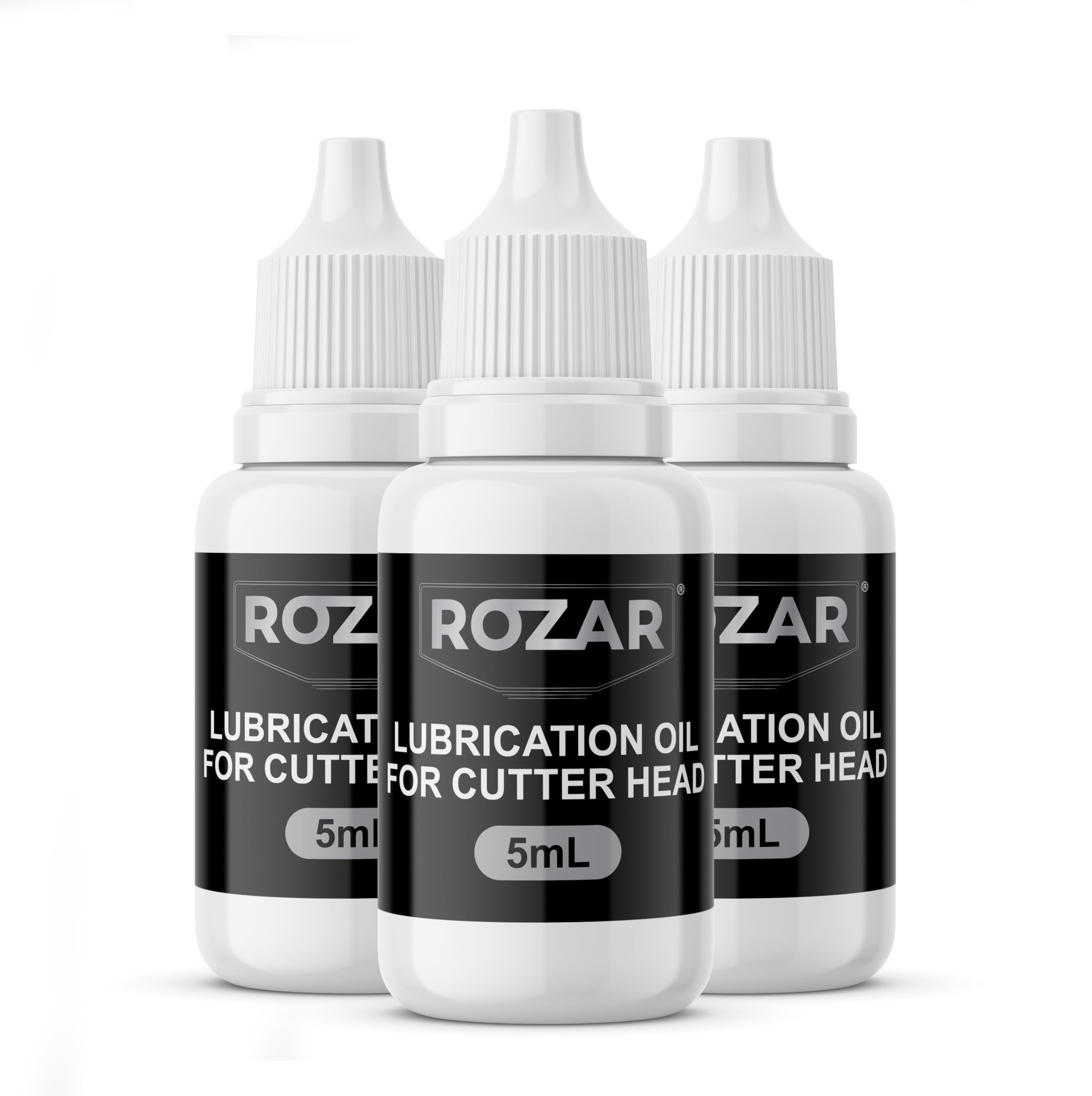 3 Bottles ROZAR Premium Synthetic Clipper & Shaver Oil 5mL – Ultra‑Fine High Grade Lubricant for Braun, Philips, Panasonic, Remington & Wahl Shavers and Hair Clippers, Reduces Friction, Noise & Rust