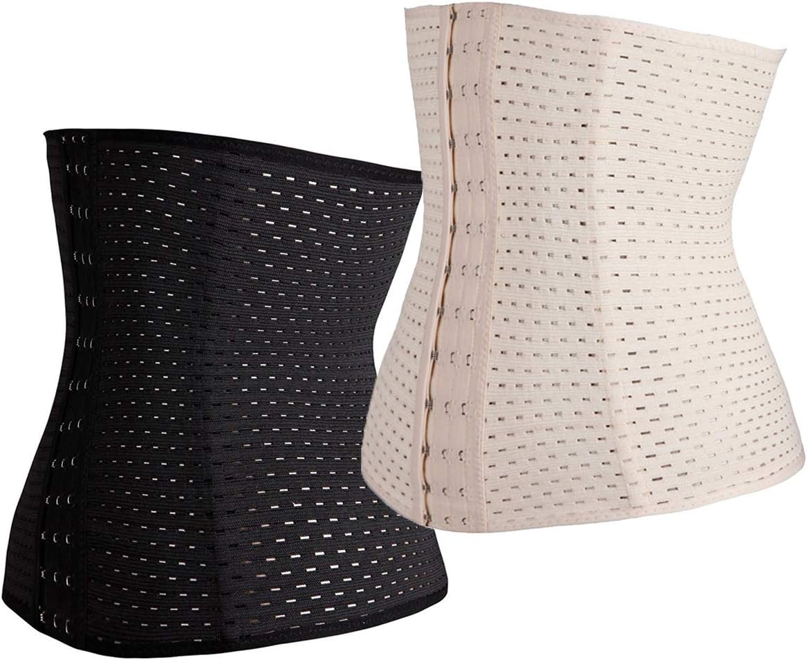 FLORATA Waist Trainer for Women Corset Shapewear Tummy Control Waist Cincher Girdle