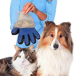 Luva Pet Escova Magnética para Remoção de Pelos de Cães e Gatos - Tecnologia Nano para Conforto e Eficácia - ARTHANICZ