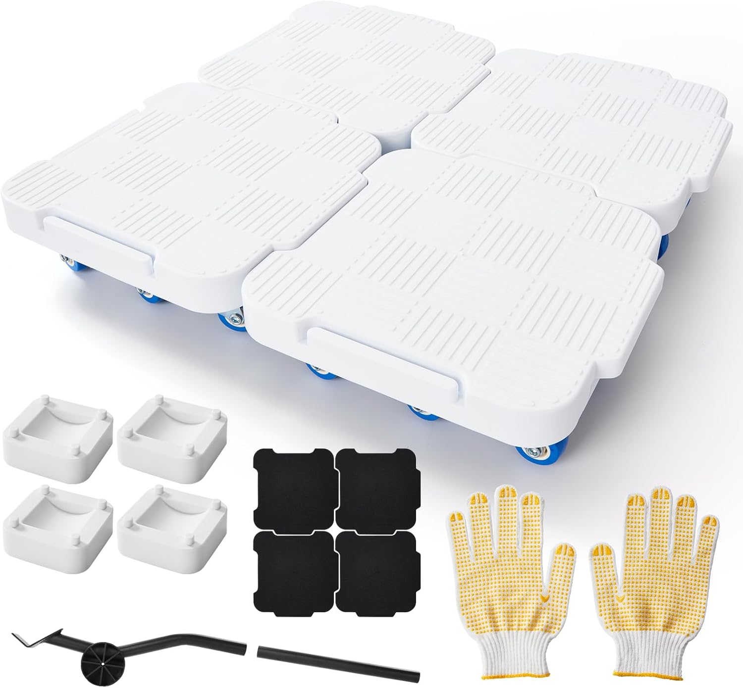 Appliance Rollers,Furniture Movers Tool Set,360° Rotation Furniture Dolly Heavy Duty,4 Packs Moving Dolly Connectable,Maximum Load 1000 Lbs, for Moving Refrigerator, Sofa and Others