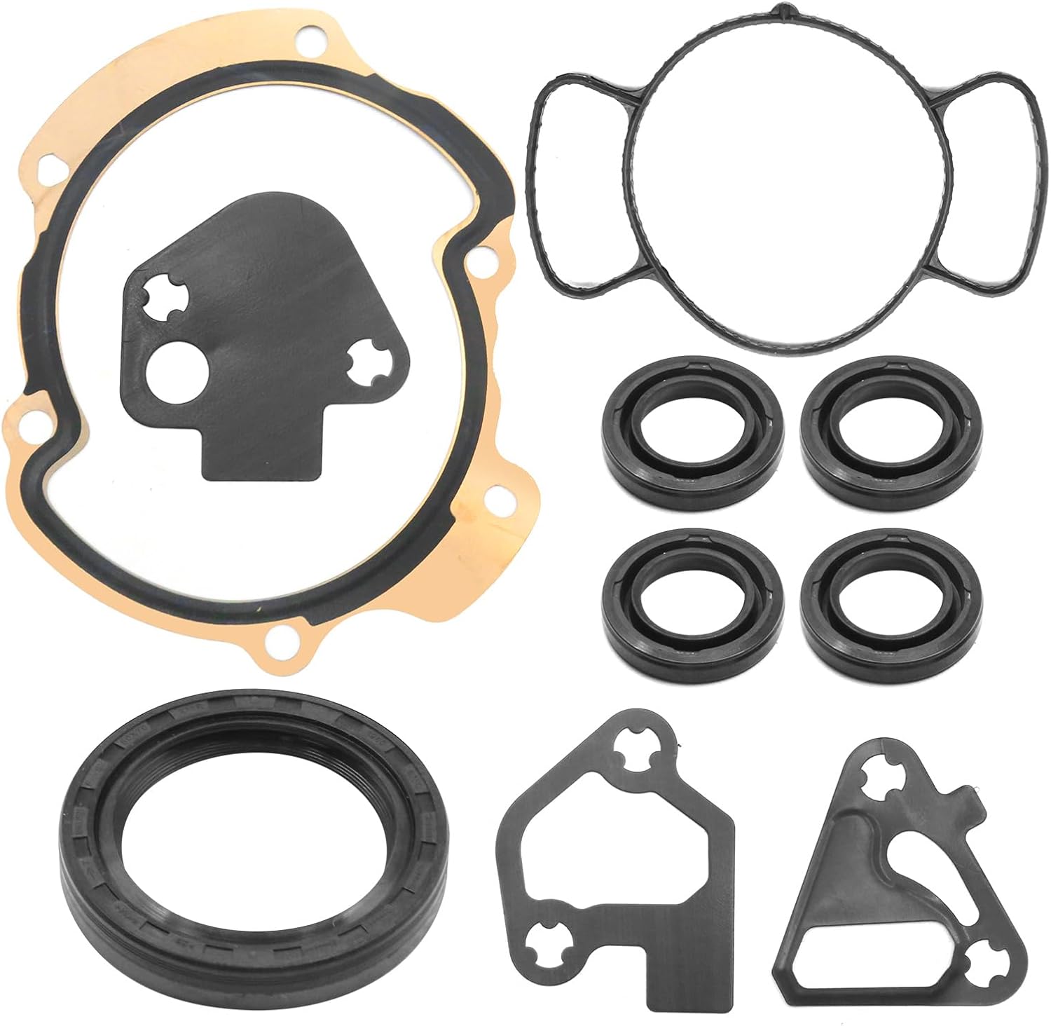JV5178 Engine Timing Cover Gasket Set, Replacement for GMC Acadia 3.6L 2007-2016, Replacement for Chevy Equinox 3.0L 2010-2012, Replaces TCS46108 67828 448924