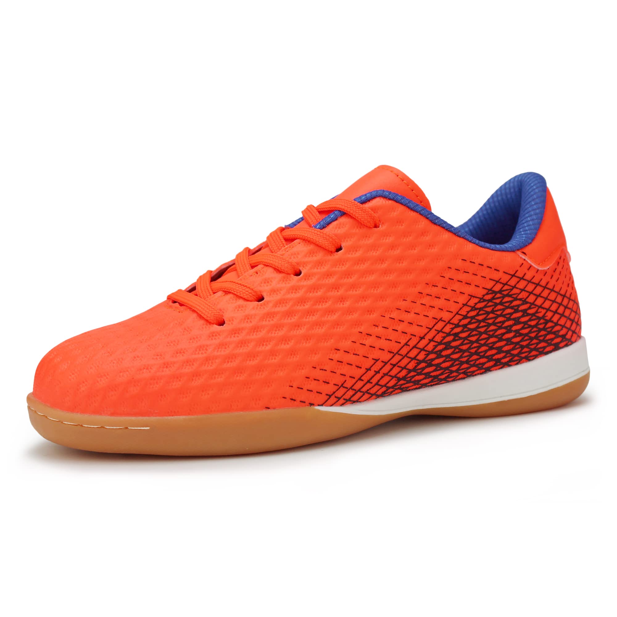 Hawkwell Unisex-Child Athletic Lace Up Boys Girls Indoor Trainer Soccer Shoe (Toddler/Little Kid/Big Kid)-image-30