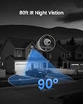 ZOSI Wired Security Camera System with AI Human/Vehicle Detection, Night Vision, H.265+ 8Channel Home DVR with 500GB Hard Drive, 4pcs 1080P HD Indoor Outdoor Surveillance CCTV Dome Cameras