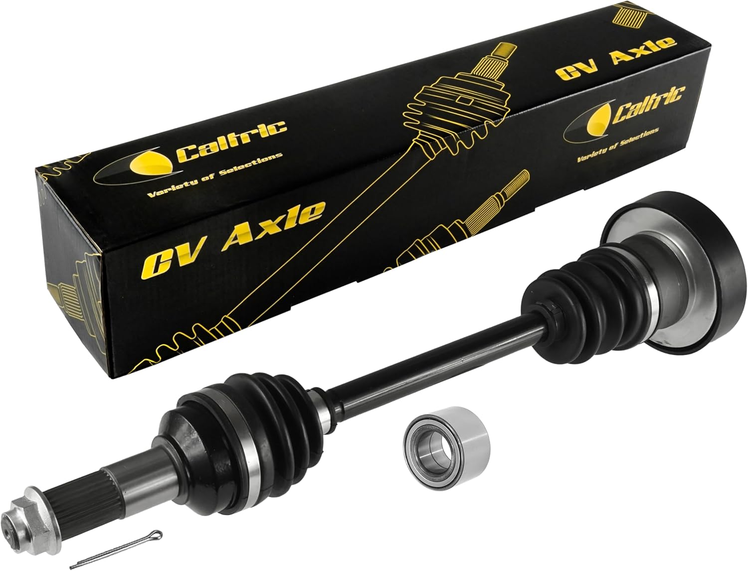 Caltric Rear Left Cv Joint Axle with Bearing Compatible with Yamaha Grizzly 660 Yfm660F 4X4 2003-2008