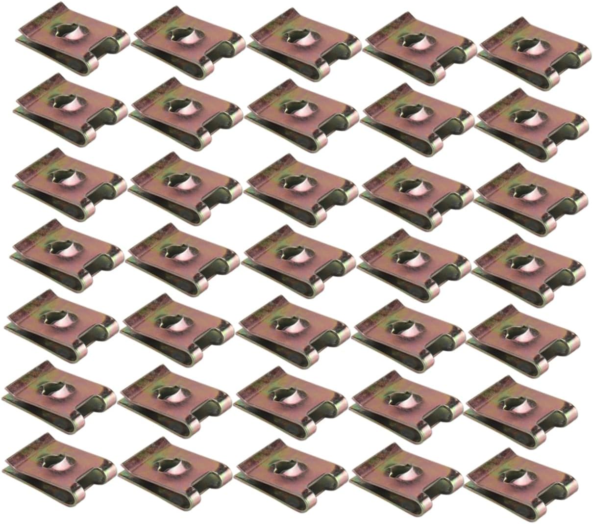 50Pcs Manganese Steel U Nut Fastener for Bumper Dashboard Panel