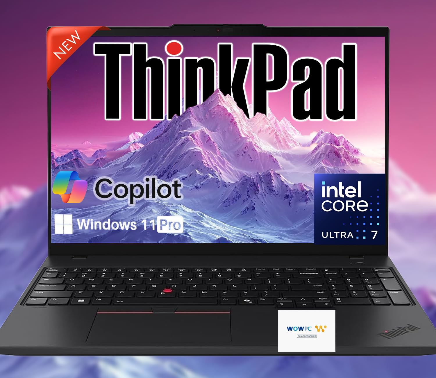 2025 ThinkPad E16 Gen 2 Business Laptop, Intel Core Ultra 7 155U (>i7-13700H), 32GB DDR5 RAM, 1TB SSD, 16" FHD Display, Backlit KB, Fingerprint, Win 11 Pro, w/WOWPC Recovery USB