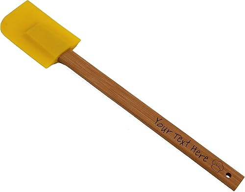 Miniatura 10 de Espátula de silicona personalizada personalizada, ideas de regalo de cocina grabadas para hornear panadero, cocinero (morado)