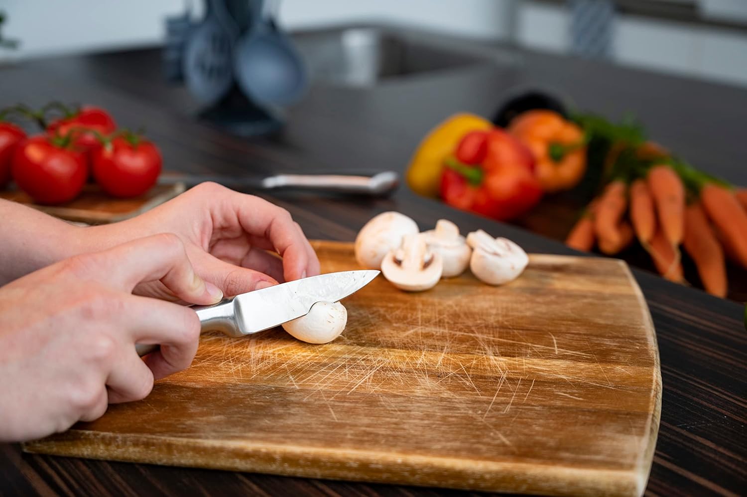 ALPINA Kitchen Knife Set - Stainless Steel, 24.5cm, 2-Piece