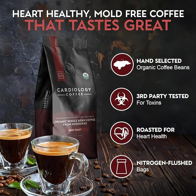 Cardiology Coffee Café en Grano Orgánico 340g Tostado miniatura 8
