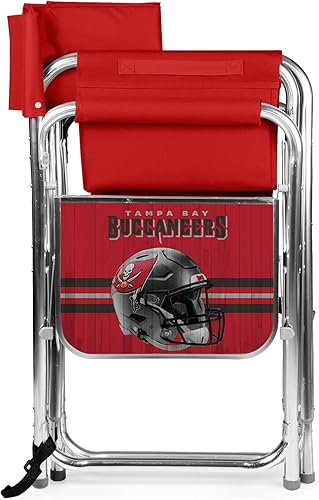Miniatura 190 de PICNIC TIME NFL Unisex-Adult NFL Sports Chair with Side Table, Beach Chair, Camp Chair for Adults Negro