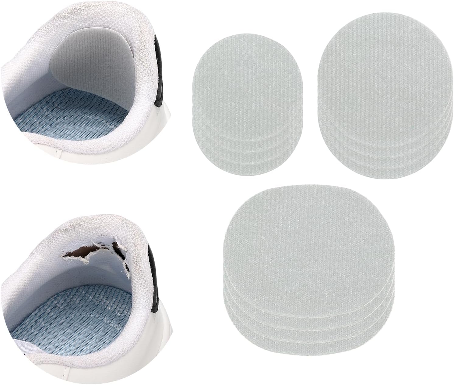 HARFINGTON Shoe Heel Repair Patch Oval Self-Adhesive Sneaker Inside Patches
