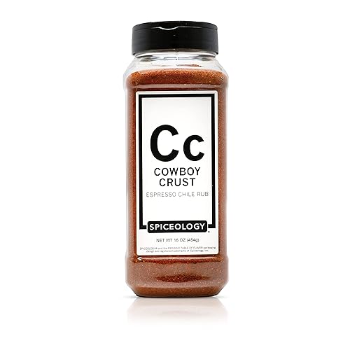 Spiceology  Cowboy Crust Espresso Chile Seasoning  Bold Coffee Spice Blend & Dry Rub for Beef Brisket, Pork Chops, Steak, Chicken Thighs & Ribs