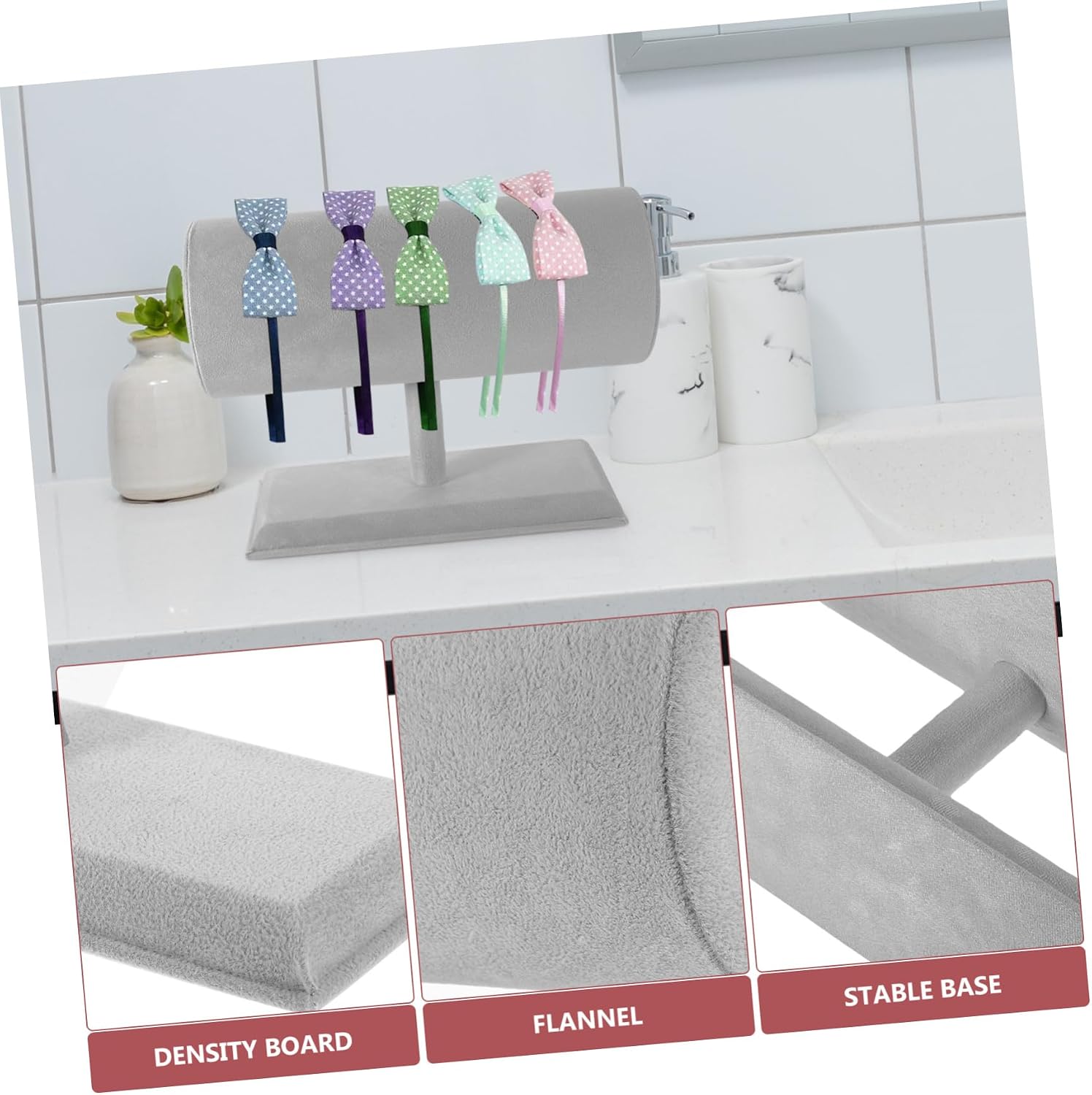 Cabilock Headband Display Stand Organizer Compact Hairband Holder for Girls Easy to Assemble Space-saving Design for Hair Accessories Storage Boutique