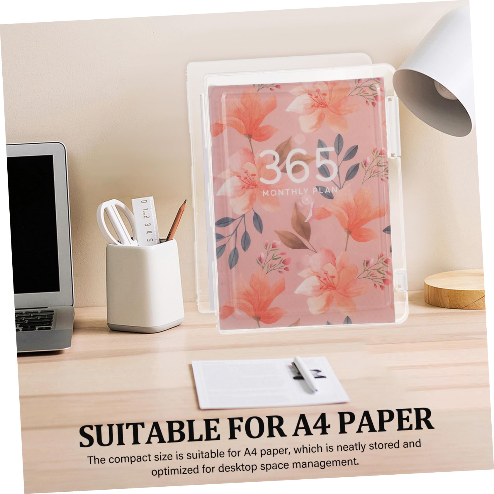 iplusmile 6pezzi Scatola Archivio Documenti Trasparente con Coperchio Organizer per Carta da Scrapbooking e Libri da Colorare di Portaoggetti in Plastica per Documenti e Vari Usi