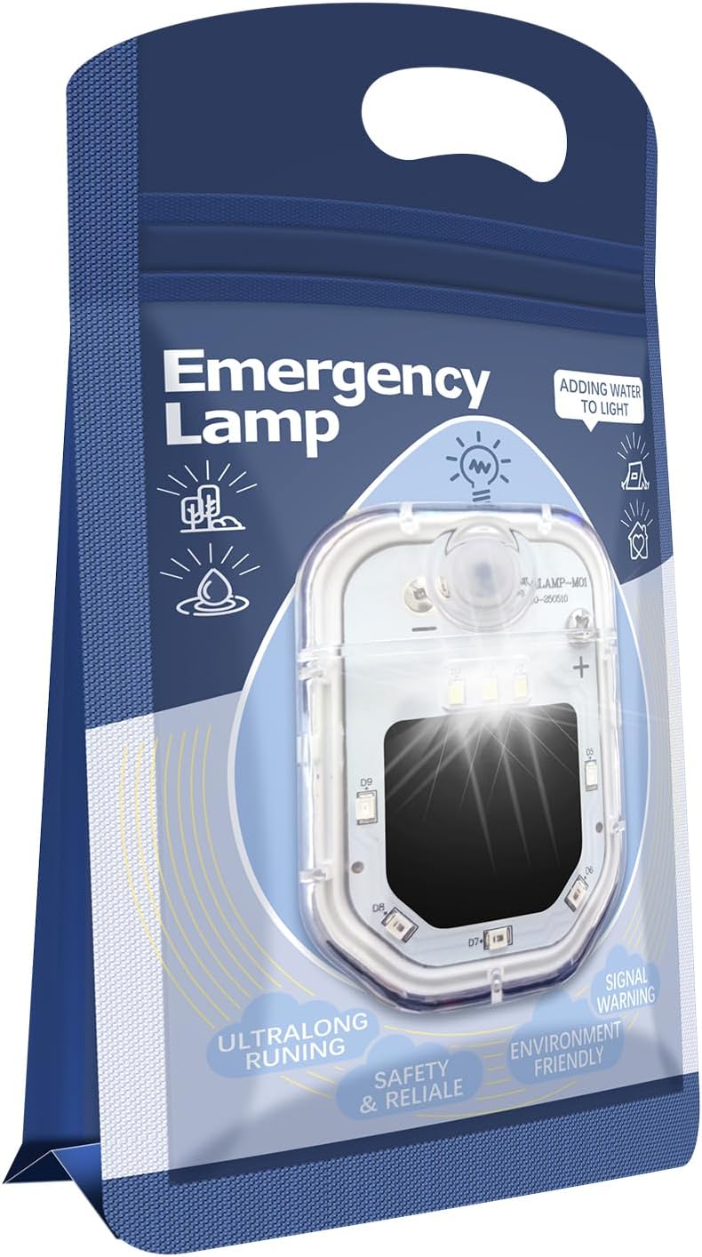 Portable Long Endurance Saltwater lamp, no Battery, no Need to Charge, Suitable for Emergency Flashlight Power outages and Outdoor Camping and Hiking