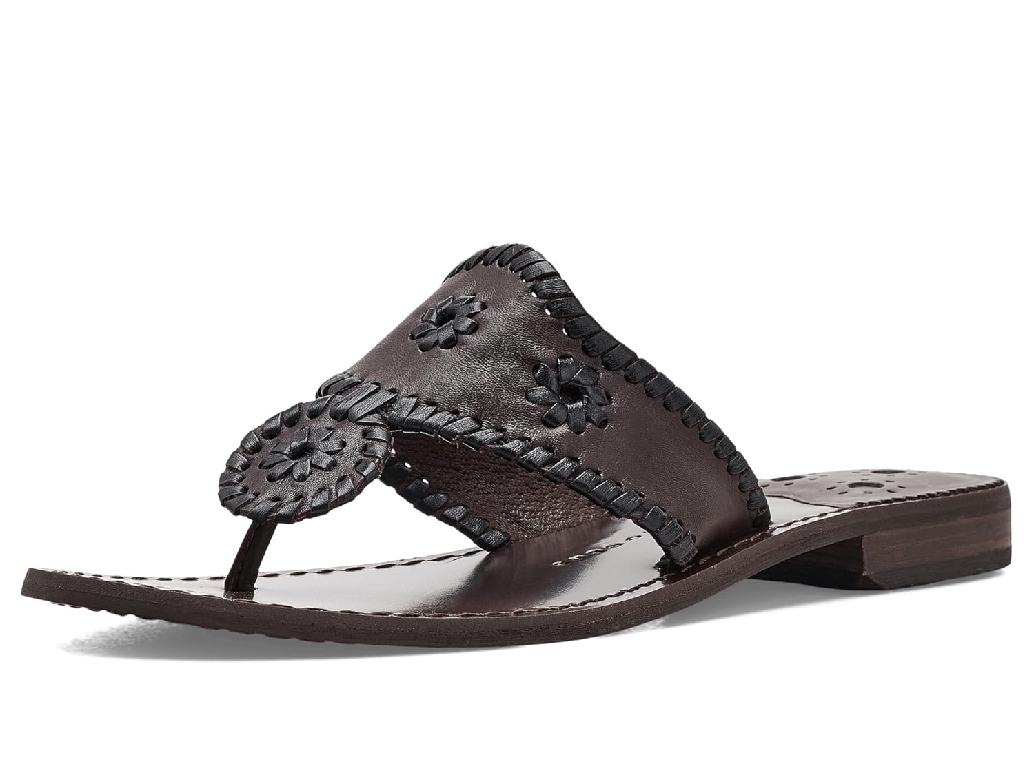 Jack Rogers Womens Jacks Flat Sandal Hot Fudge Multi 7 5 Medium