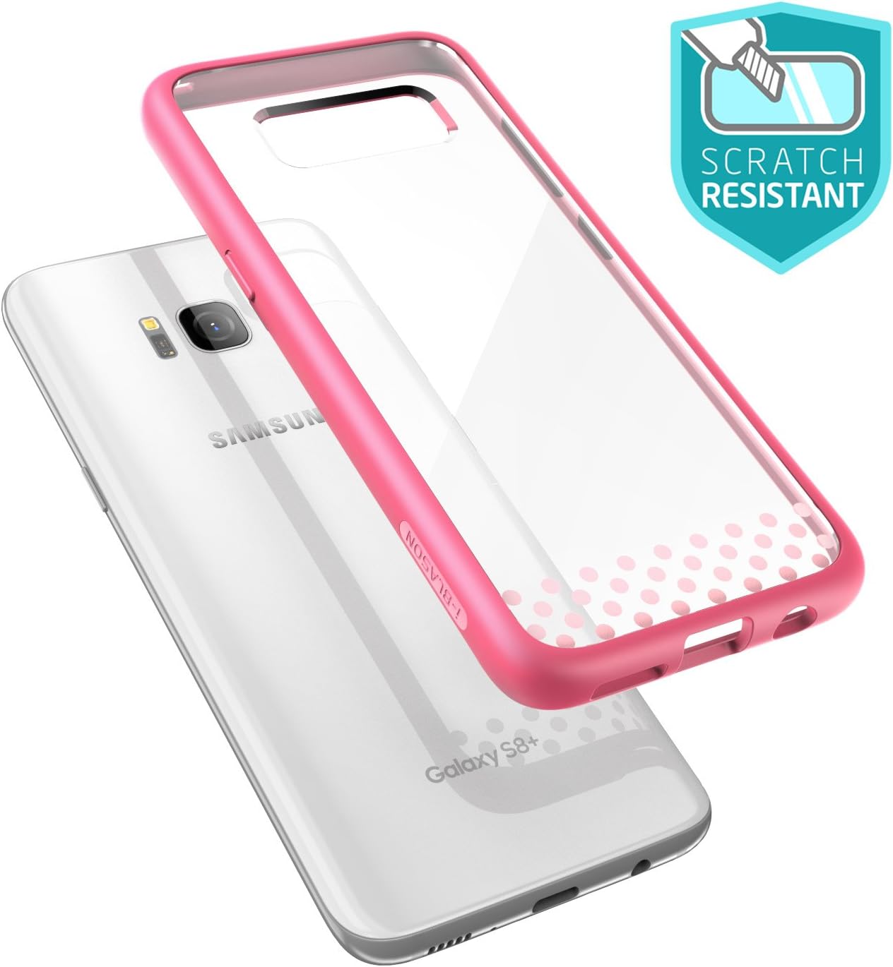 i-Blason Galaxy S8+ Plus Case, Scratch Resistant Clear Halo Series Samsung Galaxy S8+ Plus Hybrid Bumper Case Cover 2017 Release (Pink)