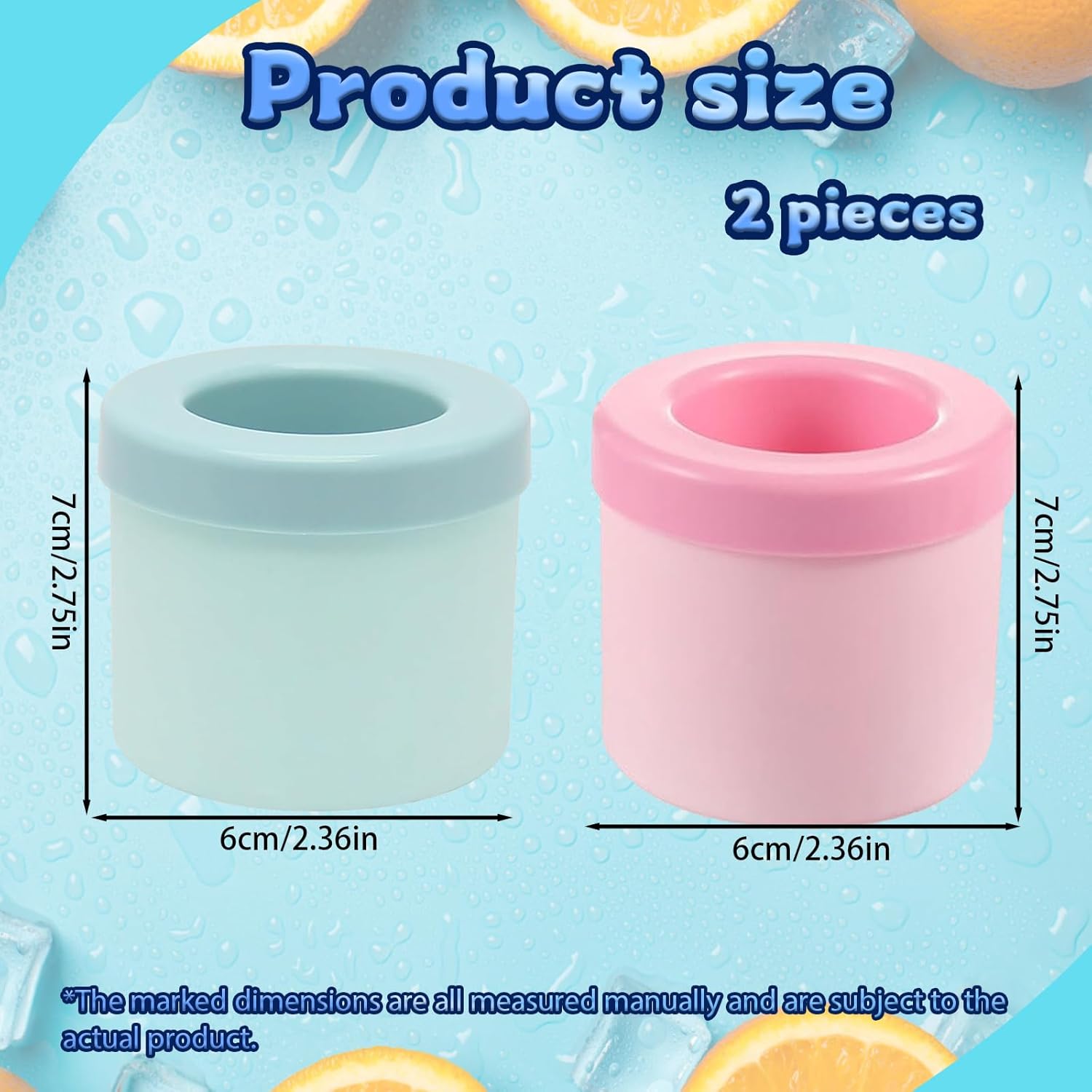 Szilikon jégkocka forma részletei