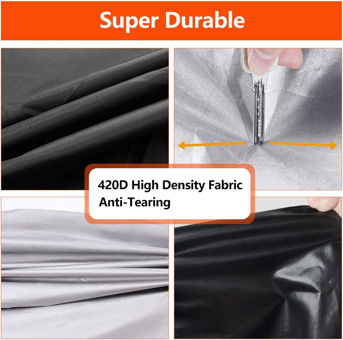 Vodche Fire Pit Cover Round for Fire Pit 22 Inch - 34 Inch, 420D Heavy Duty Outdoor Fire Pit Cover Full Coverage Patio Outdoor Fireplace Cover, Waterproof, Dustproof and Anti UV, Fit All Seasons : Patio, Lawn & Garden