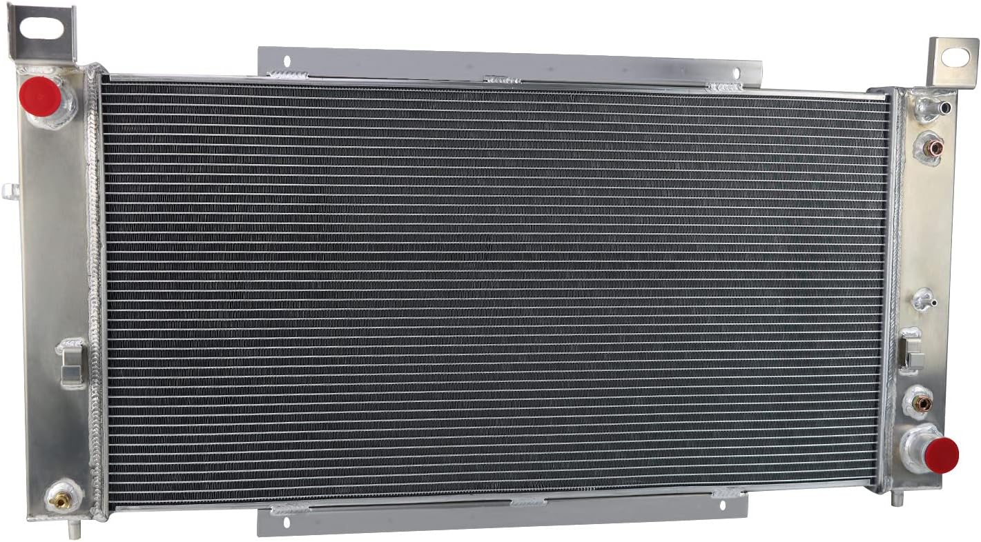 2 Row Aluminum Radiator For 1999-2013 Chevy Silverado 1500 /Tahoe & GMC Sierra 1500/Sierra 2500 & 2002-2005 Cadillac Escalade