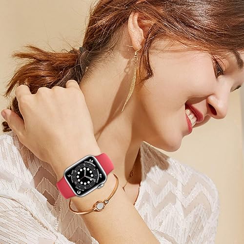 Miniatura 3 de Correa de reloj deportiva compatible con Apple Watch Band de 1.496 in 1.575 in 1.614 in 1.654 in 1.732 in 1.772 in 1.929 in, correa de repuesto de
