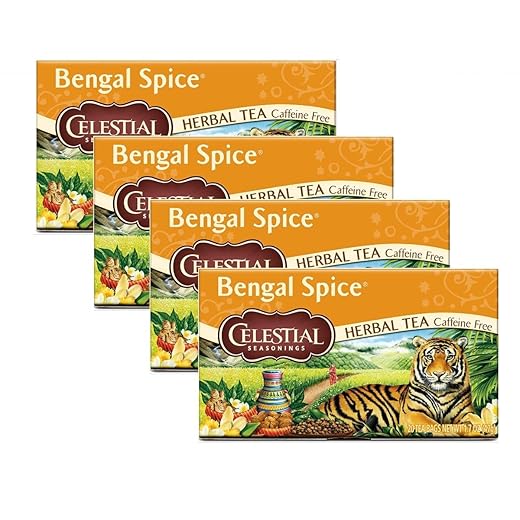 Celestial Seasonings Herbal Tea Bengal Spice 20 Count Pack of 6