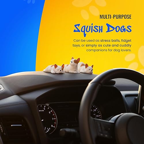 Miniatura 6 de Juego de 6 juguetes blandos para perros, bonitos regalos para aliviar el estrés para niños y adultos, juguetes sensoriales para autismo, regalos