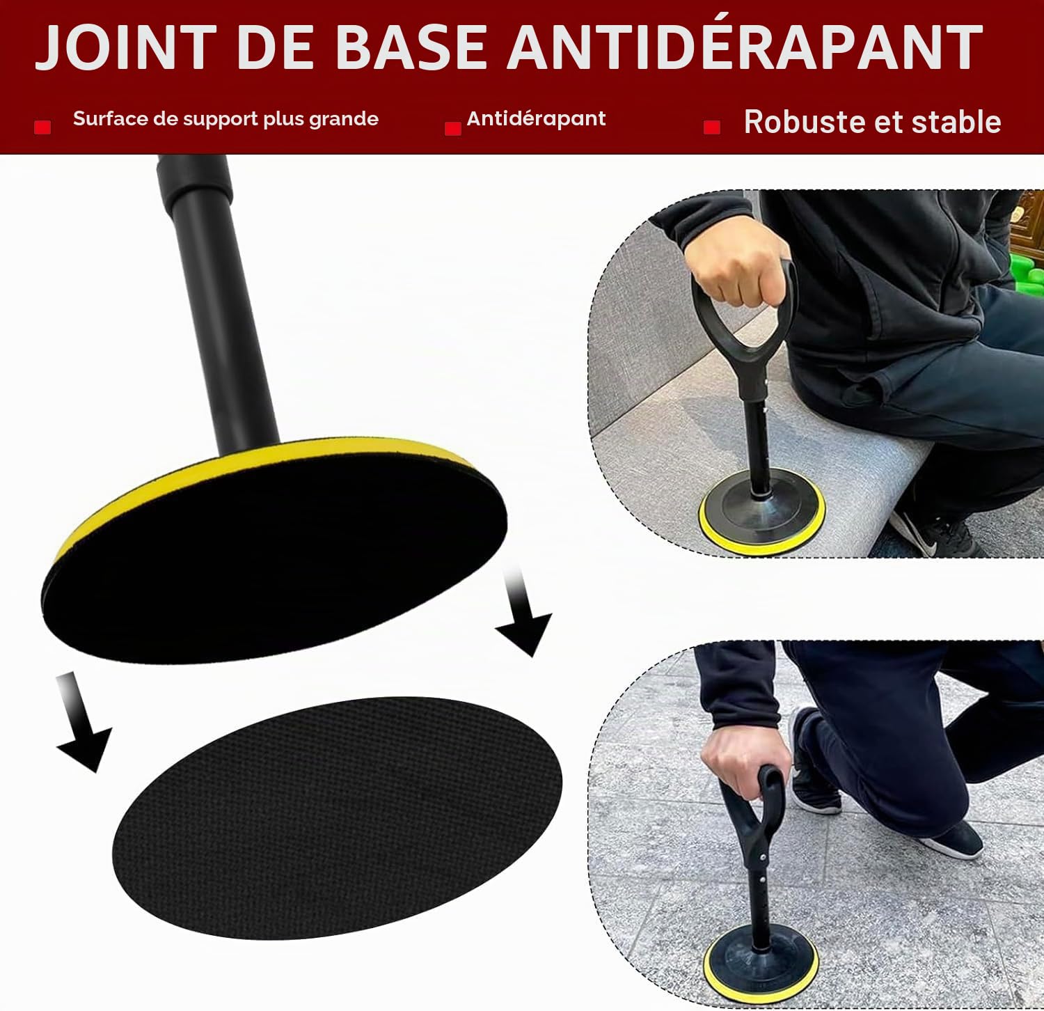 Aide Tenir Debout, Aide à la Station Debout, Aide à la Position Debout, Aides à la mobilité réglables, Accessoires pour Handicapés, Aide Les Personnes âgées à Se Lever du Sol