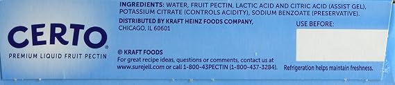 Sure-Jell Certo Premium Liquid Fruit Pectin Value Pack, 2 Boxes, 4 Pouches