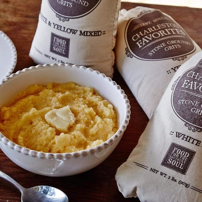 Charleston Favorites Stone Ground Grits - Blanco 2 lb miniatura 7