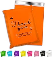 Vista 11 de Sobre de polietileno de agradecimiento 6x9 pulgadas 100 piezas, bolsas de envío impermeables y resistentes al desgarro para ropa, bolsas de correo